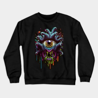 Beholder D&D Monster Graffiti Crewneck Sweatshirt